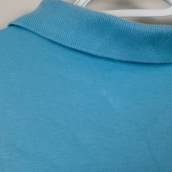 Polo Ralph Lauren Vintage Polo Shirt Y2K Size XL Mens light blue pink pony - Picture 8 of 8